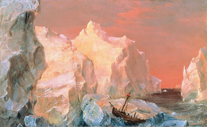 Icebergs y naufragio al atardecer – Frederic Edwin Church Frederic Edwin Church 2025-05-04