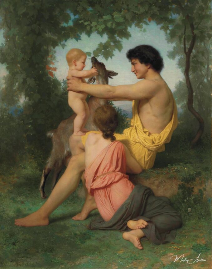 Idilio; familia antigua – William Bouguereau William Bouguereau 2025-05-20