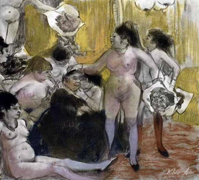 Ilustración de «La Maison Tellier» de Guy de Maupassant – Edgar Degas Edgar Degas 2025-05-29