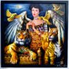 Adele Bloch-Bauer Inspiration - Kesorn | 80 x 80 cm Reproductions de tableaux à la peinture à l’huile
