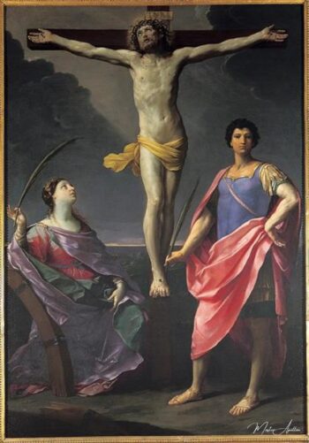 Jesucristo crucificado entre Santa Catalina de Alejandría y San Julián – Guido Reni Guido Reni 2025-05-16