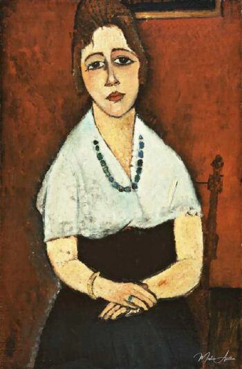 Joven mujer con la cadena de collar (Elena Picard) – Amadeo Modigliani 2025-05-16