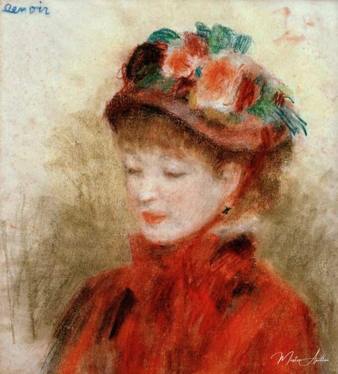 Joven mujer con un sombrero de flores c.1877 – Pierre-Auguste Renoir Pierre-Auguste Renoir 2025-05-09