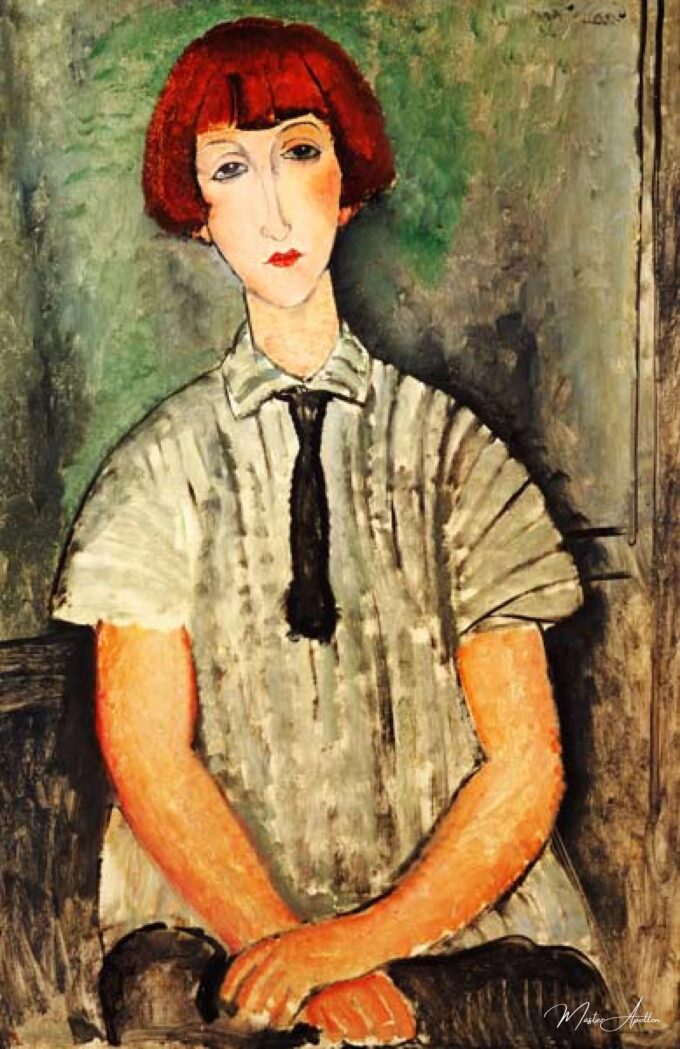 Joven chica en camisa rayada – Amedeo Modigliani Amedeo Modigliani 2025-05-17