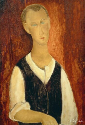 Joven hombre con el chaleco negro – Amedeo Modigliani Amedeo Modigliani 2025-05-16