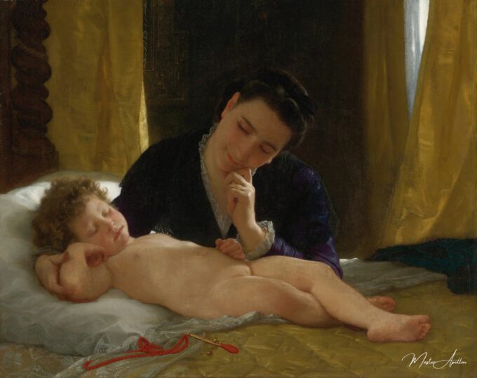 Joven madre contemplando a su hijo – William-Adolphe Bouguereau William Bouguereau 2025-05-20