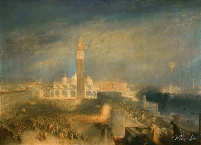 Julia y su sirvienta en el balcón de la plaza San Marcos de Venecia – William Turner William Turner 2025-05-20