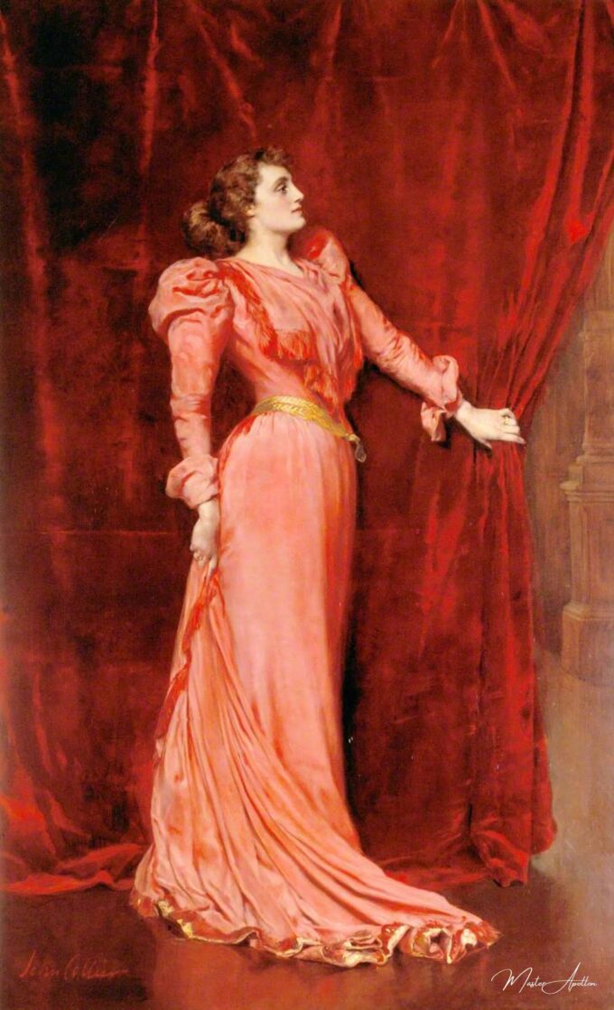 Julia Neilson-Terry (1868-1957), FRAM, en el papel de Drusilla Ives en « La chica que baila » – John Collier John Collier 2025-05-15