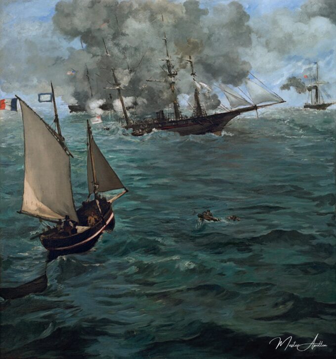 La batalla del Kearsarge y del Alabama – Edouard Manet Édouard Manet 2025-06-01