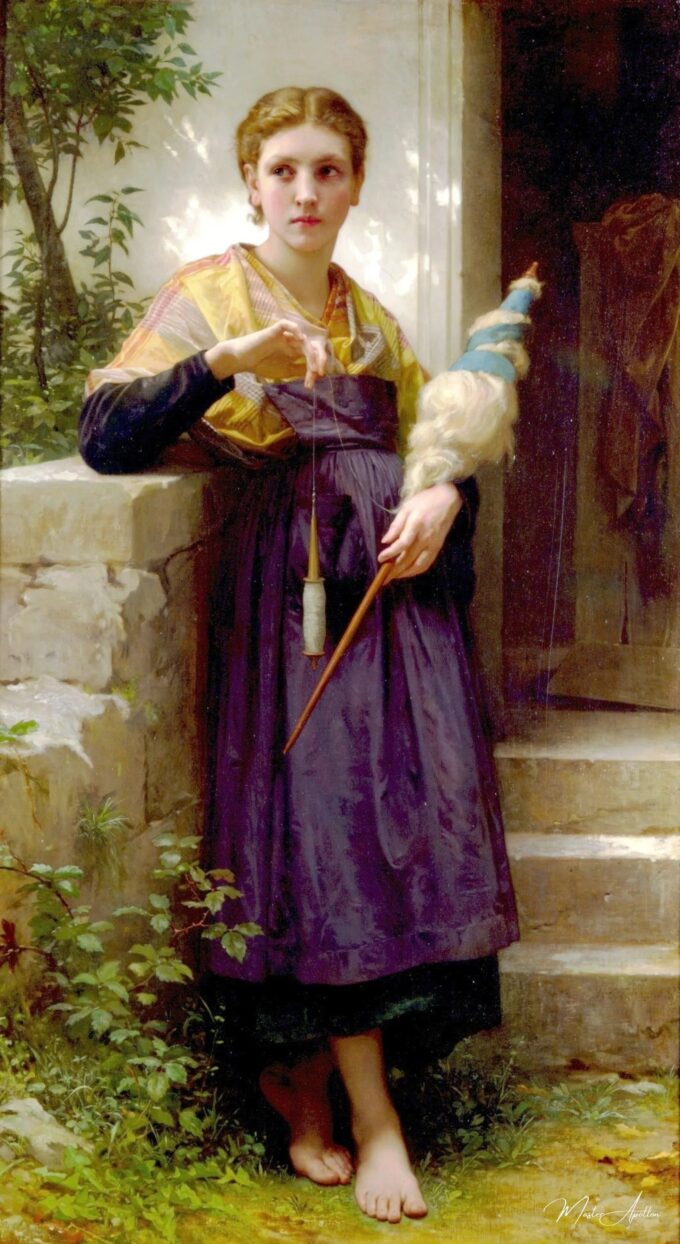 La fileuse – William Bouguereau William Bouguereau 2025-05-15