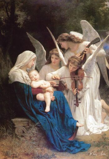 La Virgen con ángeles – William Bouguereau Reproducción de cuadros famosos 2025-05-19