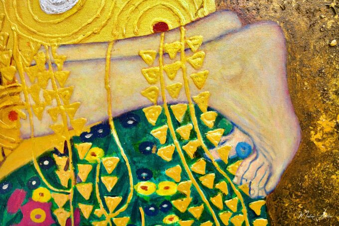 El Beso Reimaginado por Master Apollon | 200 x 200 cm Pintura Original en Venta 2025-03-15 20