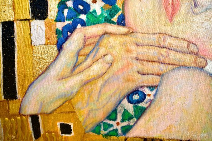 El Beso Reimaginado por Master Apollon | 200 x 200 cm Pintura Original en Venta 2025-03-15 10