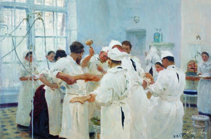 El cirujano E. V. Pavlov en la sala de operaciones – Ilya Repin Ilya Repin 2025-03-15