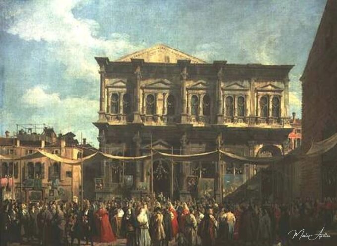 El Doge visitando la iglesia y la Scuola di San Rocco – Giovanni Antonio Canal Giovanni Antonio Canal 2025-05-18 2