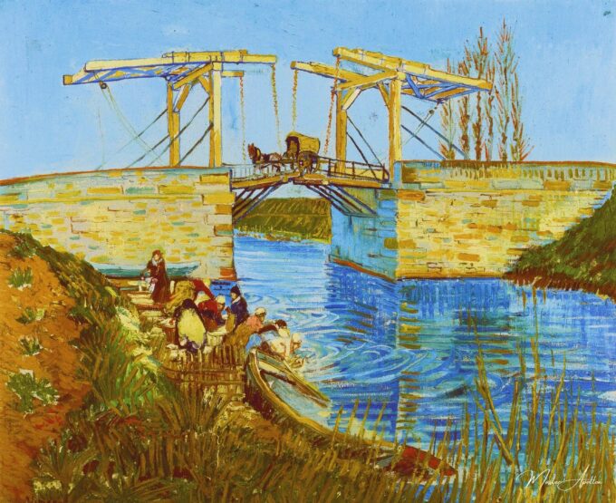 El Puente de Langlois en Arles a las Lavanderas – Van Gogh Vincent Van Gogh 2025-05-19
