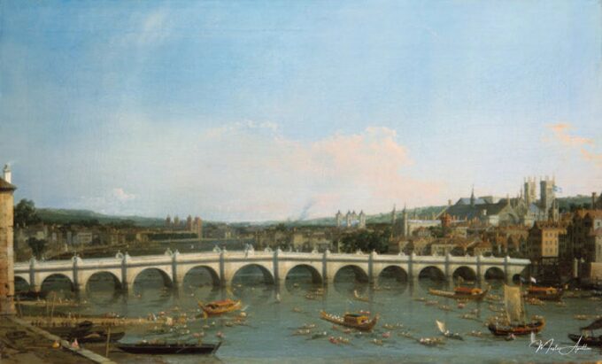 El puente de Westminster visto desde el norte con el palacio de Lambeth a lo lejos – Giovanni Antonio Canal Giovanni Antonio Canal 2025-05-24 2