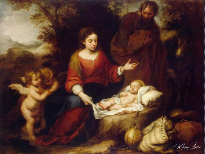 El reposo en la huida a Egipto – Bartolomé Esteban Murillo Bartolomé Esteban Murillo 2025-05-20