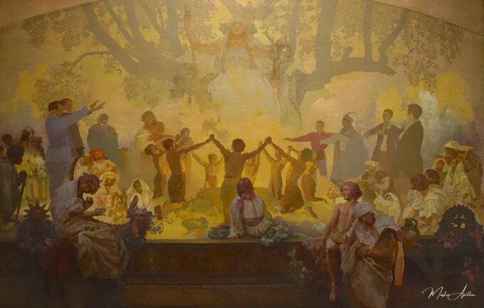 El juramento de Omladina bajo el tilo eslavo – Mucha Alfons Mucha 2025-03-15