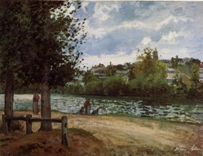 Los bordes del Oise en Pontoise – Camille Pissarro Camille Pissarro 2025-05-08