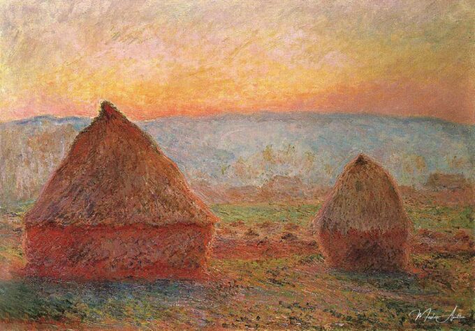 Las muelas en Giverny, sol poniente – Claude Monet Claude Monet 2025-05-02