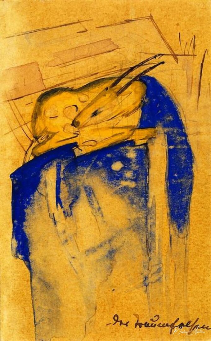 Los rocas de sueño (en la postal a unos alumnos de la celda de lectura) – Franz Marc Franz Marc 2025-05-20