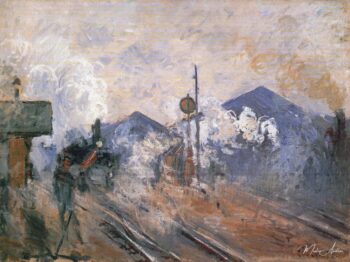 Las Vías a la Salida de la Estación Saint-Lazare – Claude Monet Claude Monet 2025-05-14