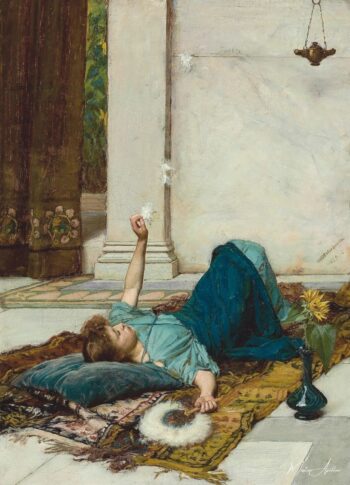 El abanico de plumas blancas – John William Waterhouse John William Waterhouse 2025-05-20