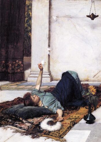 El abanico de plumas blancas – Frederic Leighton Frederic Leighton 2025-05-20