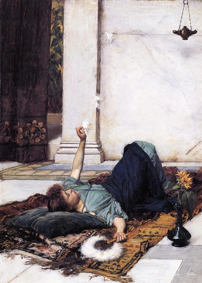 El abanico de plumas blancas – Frederic Leighton Frederic Leighton 2025-05-20
