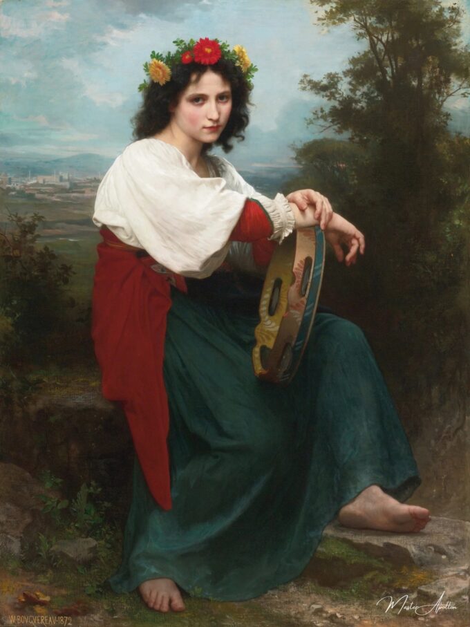 La Italiana con Tambor Vasco – William Bouguereau William Bouguereau 2025-05-15