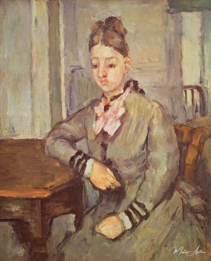 Madame Cézanne apoyada en una mesa – Paul Cézanne Paul Cézanne 2025-05-10