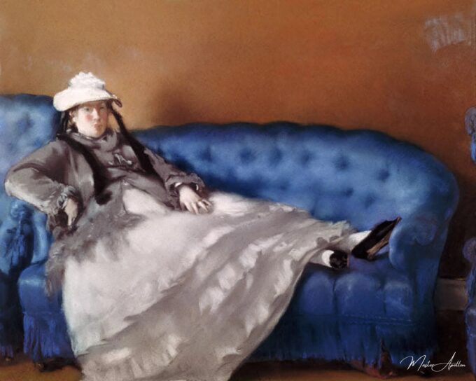 Madame Manet en un sofá azul – Edouard Manet Édouard Manet 2025-06-01