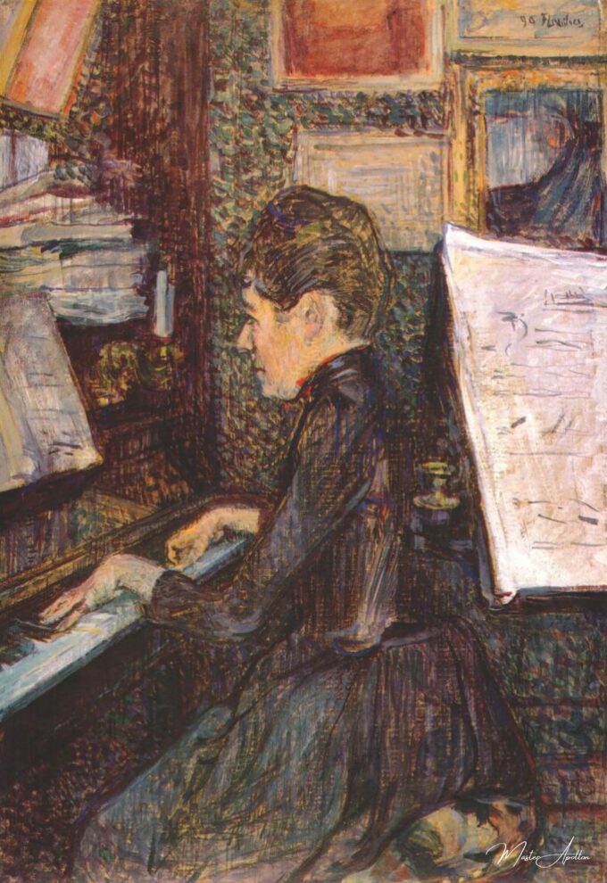 Mademoiselle Dihau al piano – Toulouse Lautrec Henri de Toulouse-Lautrec 2025-05-21