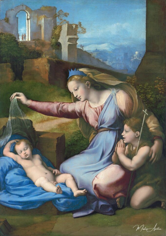 Madonna con el niño durmiendo y San Juan – Rafael (pintor) Rafael Sanzio 2025-05-20