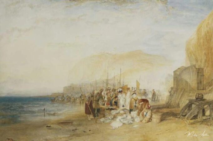 Mercado de peces temprano en la mañana en la playa – William Turner William Turner 2025-05-21