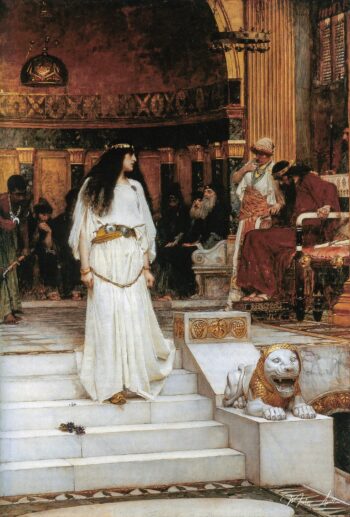 Mariamne abandonando el tribunal de juicio de Herodes – John William Waterhouse John William Waterhouse 2025-05-17
