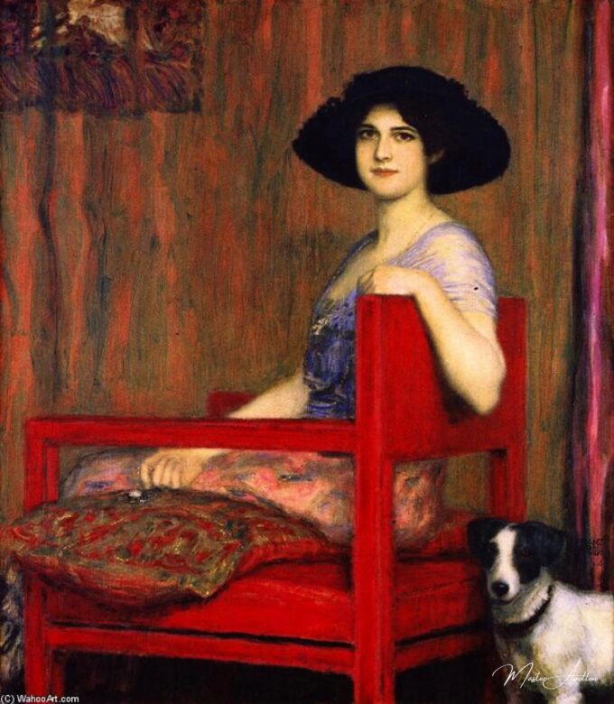 Marie en una silla roja – Franz Von Stuck Franz von Stuck 2025-03-15