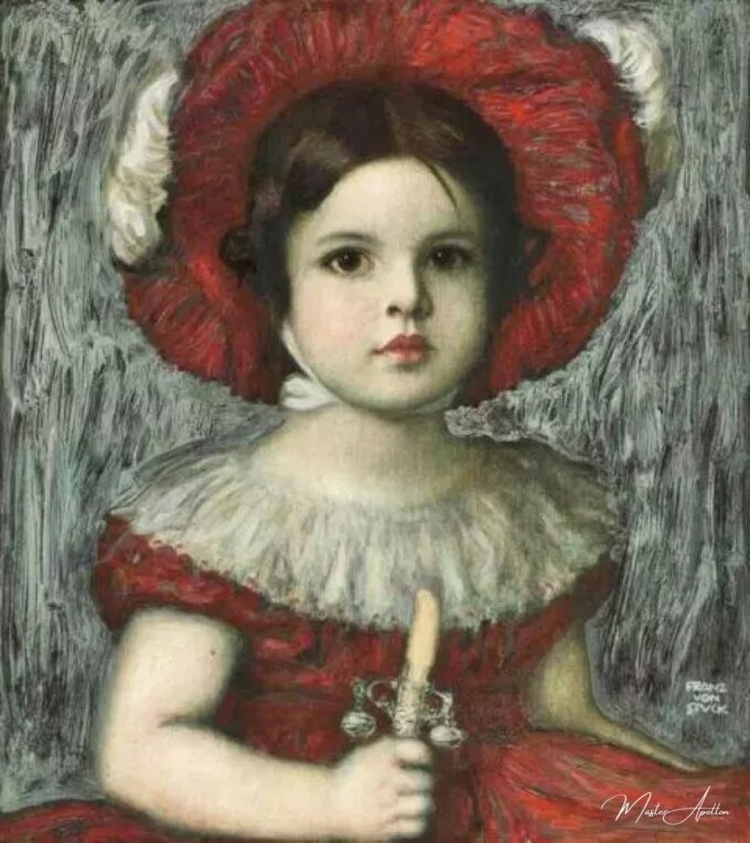 Mary, la hija del artista, con sombrero rojo – Franz Von Stuck Franz von Stuck 2025-03-15