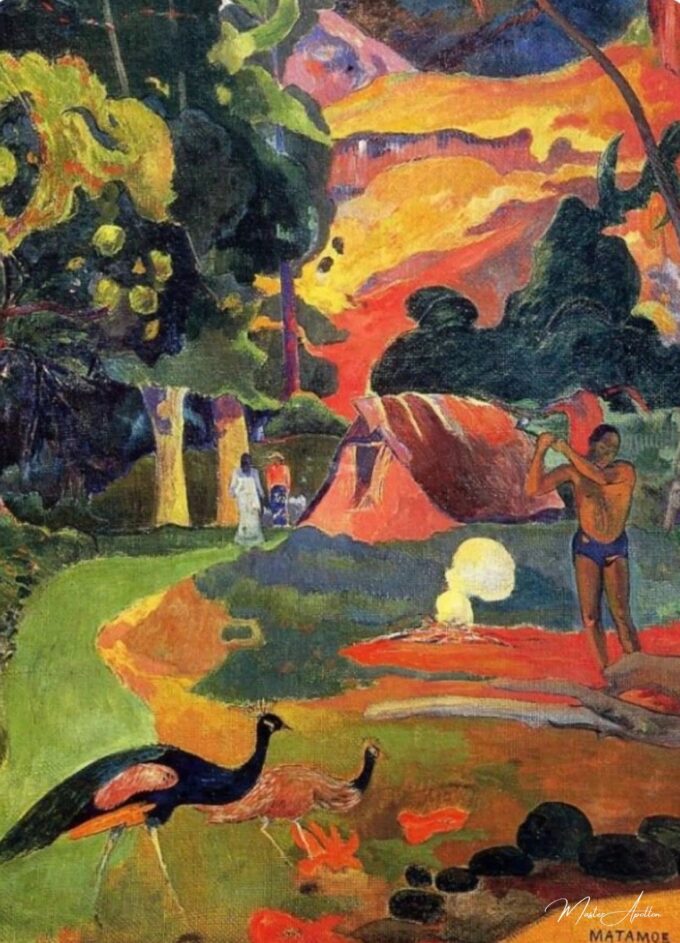 Matamoe o paisaje con pavos reales – Paul Gauguin Paul Gauguin 2025-05-16