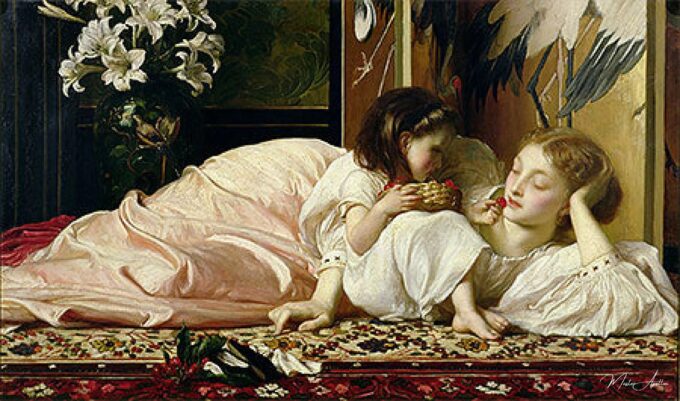Madre e hijo (Cerezas) – Frederic Leighton Frederic Leighton 2025-05-20