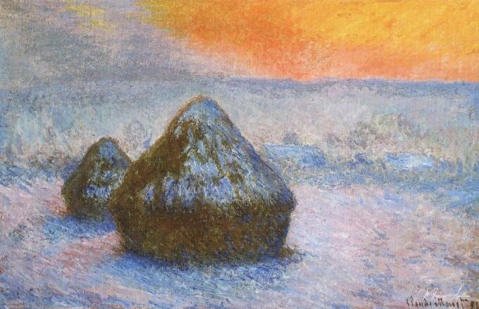 Meules (crepúsculo, efecto de nieve) – Claude Monet Claude Monet 2025-05-02