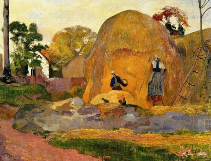 Meules de Heno Amarillas (Cosecha de Oro) – Paul Gauguin Paul Gauguin 2025-05-16