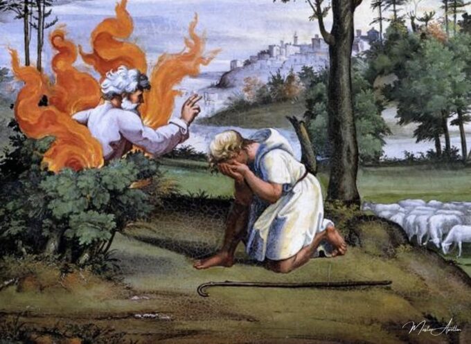 Moïse, un arbusto ardiente de espinas – Raphaël (pintor) Rafael Sanzio 2025-05-20