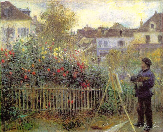 Monet pintando su jardín en Argenteuil – Pierre-Auguste Renoir Pierre-Auguste Renoir 2025-05-09