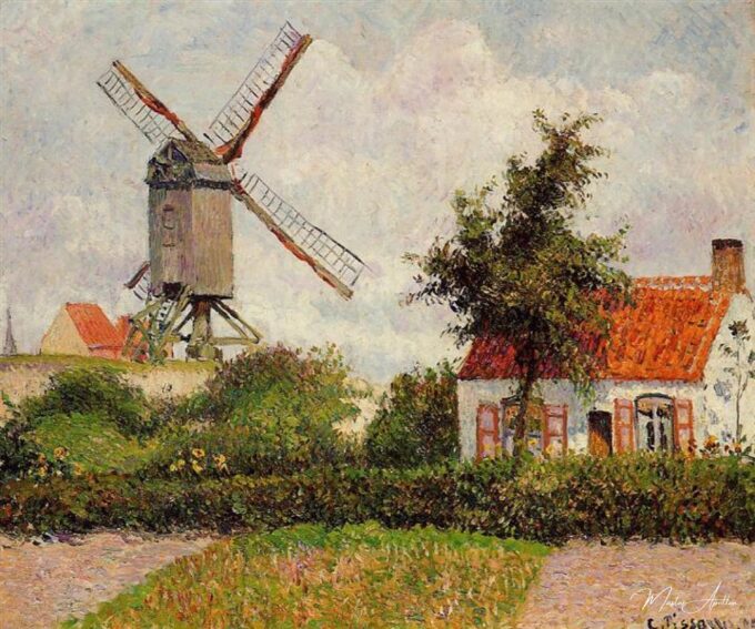 Molino de viento en Knocke – Camille Pissarro Camille Pissarro 2025-05-08
