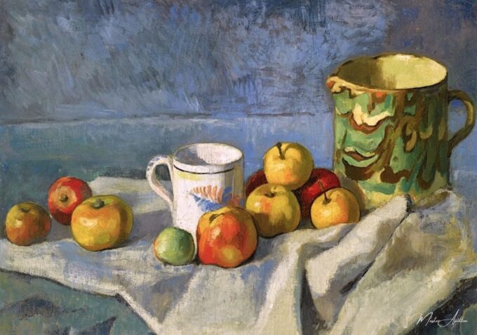 Naturaleza muerta con manzanas, una taza y una jarra – Paul Cézanne Paul Cézanne 2025-05-10