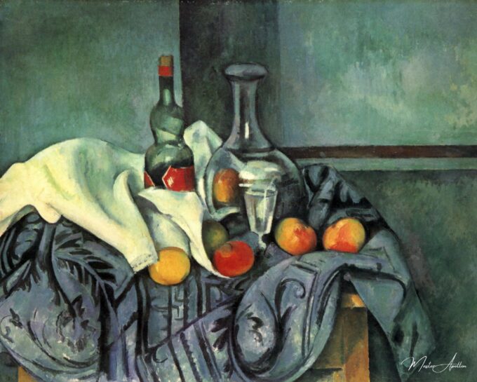 Naturaleza muerta con duraznos y botellas – Paul Cézanne Paul Cézanne 2025-05-10