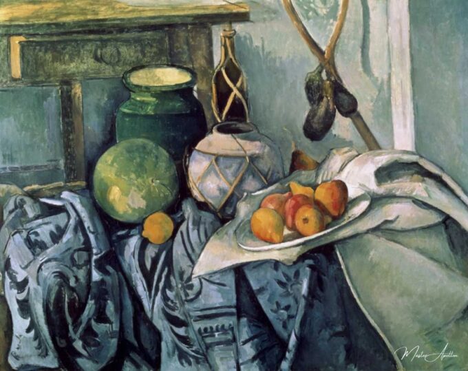 Naturaleza muerta con un frasco y berenjenas – Paul Cézanne Paul Cézanne 2025-05-10