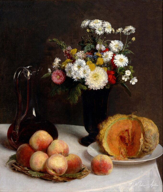 Naturaleza muerta con una jarra, flores y frutas – Henri Fantin-Latour Henri Fantin-Latour 2025-05-01